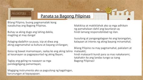 panata tungkol sa makabansa|Panatang Makabayan .